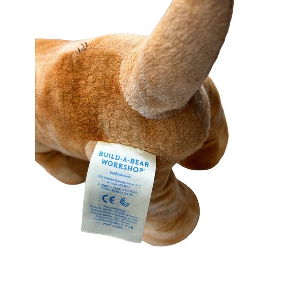 Build a Bear 16" Triceratops Brown Tan Horns Dinosaur Plush Stuffed Animal - Picture 8 of 11